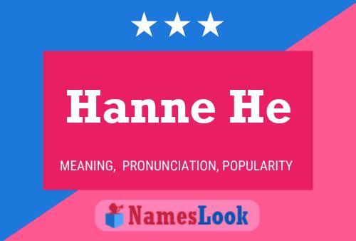 Póster del nombre Hanne He