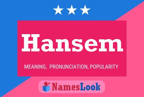 Póster del nombre Hansem