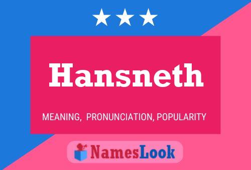 Póster del nombre Hansneth