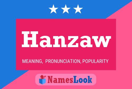 Póster del nombre Hanzaw