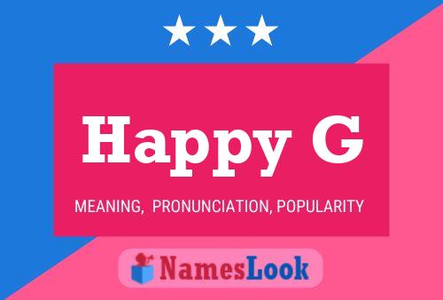 Póster del nombre Happy G