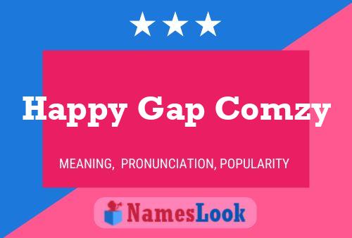 Póster del nombre Happy Gap Comzy