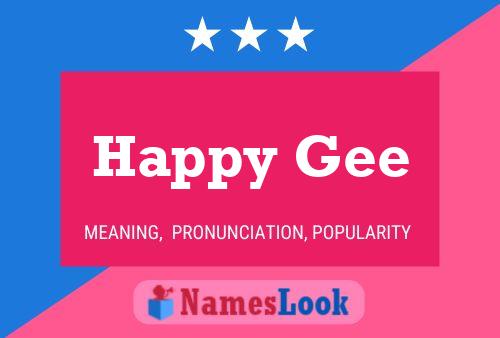 Póster del nombre Happy Gee