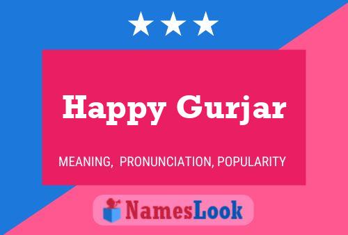 Póster del nombre Happy Gurjar