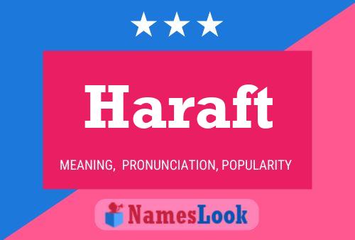 Póster del nombre Haraft