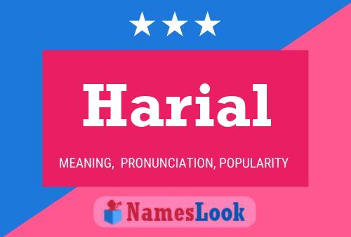 Póster del nombre Harial