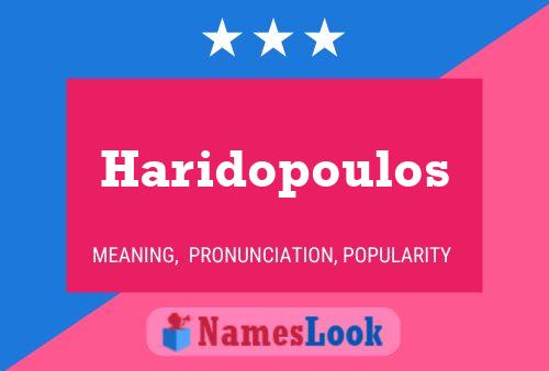 Póster del nombre Haridopoulos