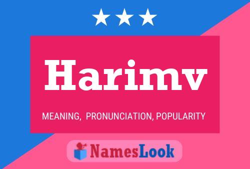 Póster del nombre Harimv