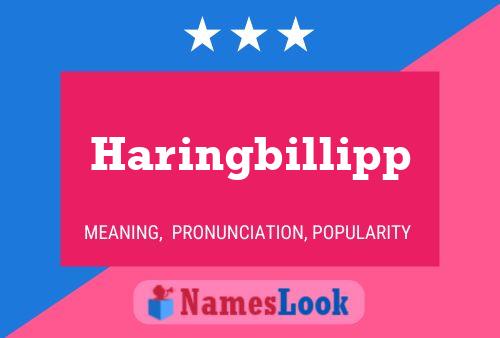 Póster del nombre Haringbillipp