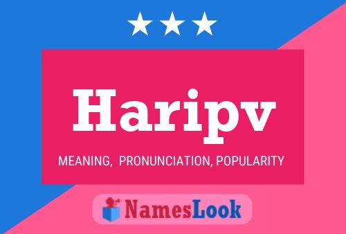 Póster del nombre Haripv