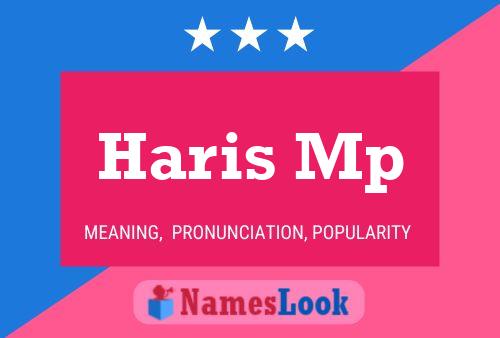 Póster del nombre Haris Mp