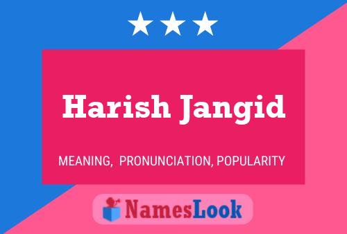 Póster del nombre Harish Jangid