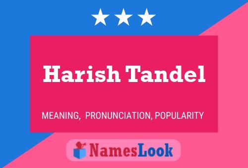 Póster del nombre Harish Tandel