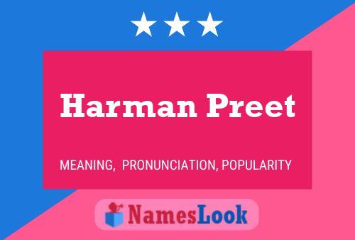 Póster del nombre Harman Preet