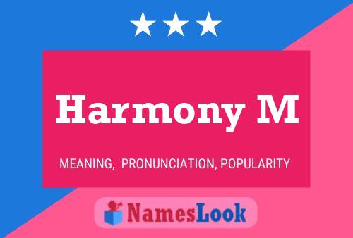 Póster del nombre Harmony M