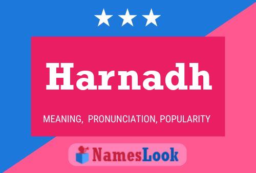 Póster del nombre Harnadh