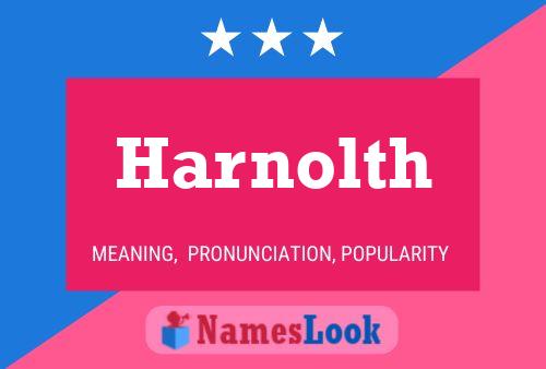 Póster del nombre Harnolth