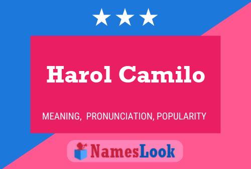 Póster del nombre Harol Camilo