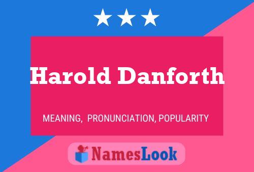 Póster del nombre Harold Danforth