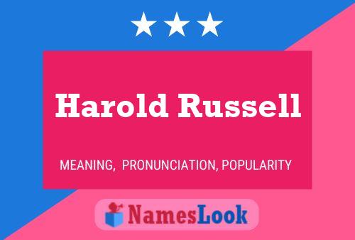 Póster del nombre Harold Russell