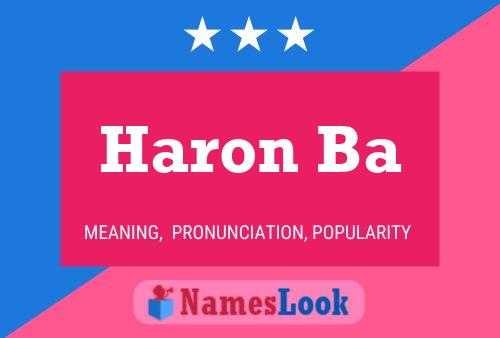 Póster del nombre Haron Ba