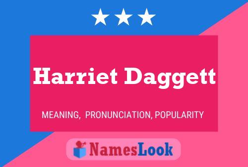 Póster del nombre Harriet Daggett