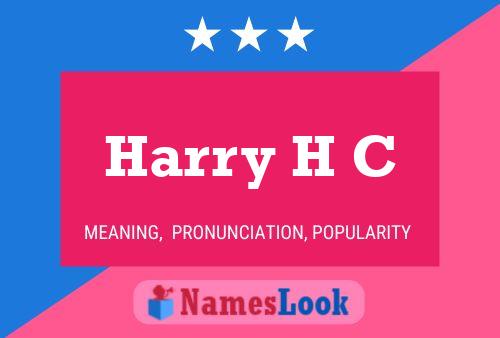 Póster del nombre Harry H C