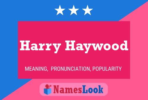 Póster del nombre Harry Haywood