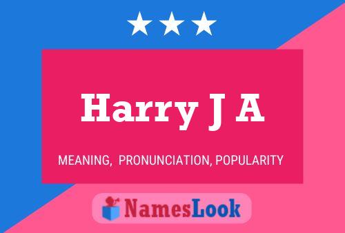 Póster del nombre Harry J A