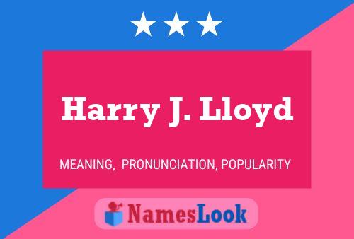 Póster del nombre Harry J. Lloyd