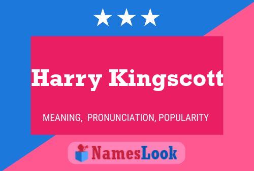 Póster del nombre Harry Kingscott