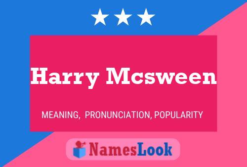 Póster del nombre Harry Mcsween