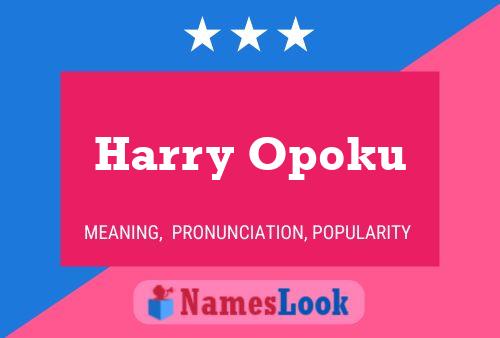 Póster del nombre Harry Opoku