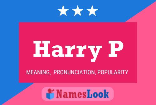 Póster del nombre Harry P