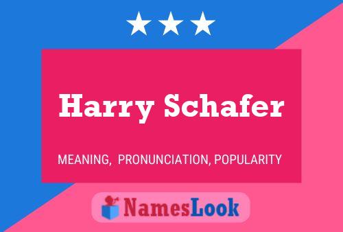 Póster del nombre Harry Schafer