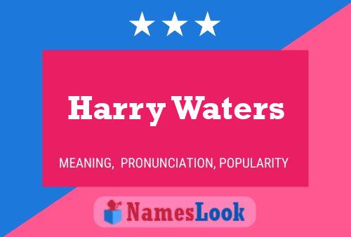 Póster del nombre Harry Waters