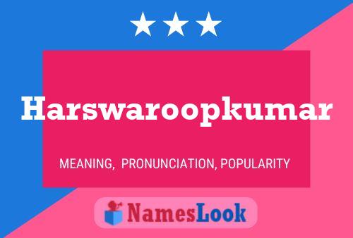 Póster del nombre Harswaroopkumar