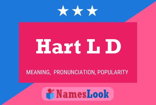 Póster del nombre Hart L D