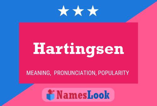 Póster del nombre Hartingsen