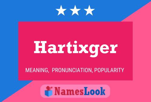 Póster del nombre Hartixger