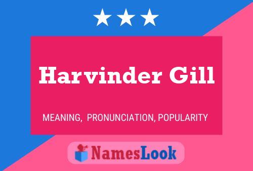 Póster del nombre Harvinder Gill