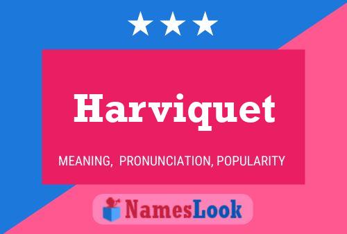 Póster del nombre Harviquet