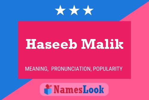 Póster del nombre Haseeb Malik