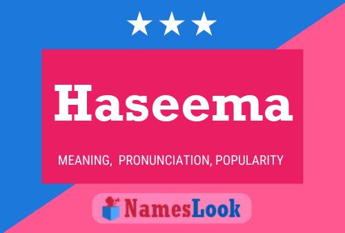 Póster del nombre Haseema