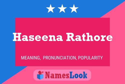 Póster del nombre Haseena Rathore