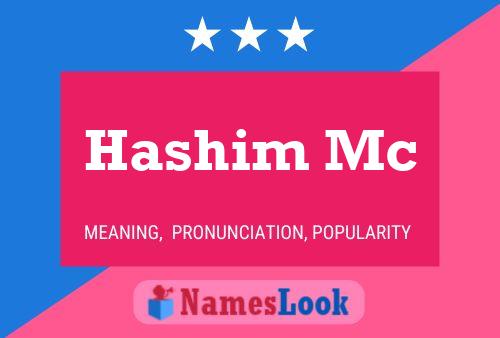 Póster del nombre Hashim Mc