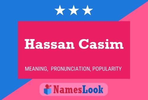 Póster del nombre Hassan Casim