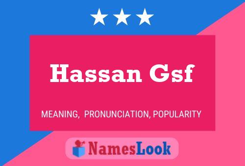 Póster del nombre Hassan Gsf