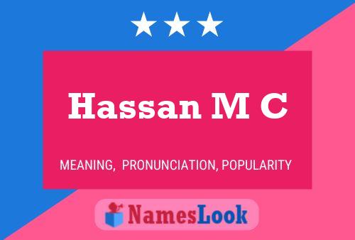 Póster del nombre Hassan M C