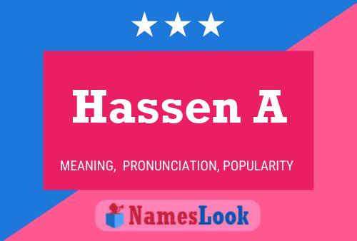 Póster del nombre Hassen A